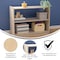 Flash Furniture Bright Beginnings Commercial 2 Shelf Wooden Classroom Open Storage Unit, Natural MK-KE23919-GG - alternate 2
